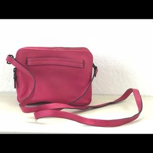 French Connection hot pink 3  compartment purse